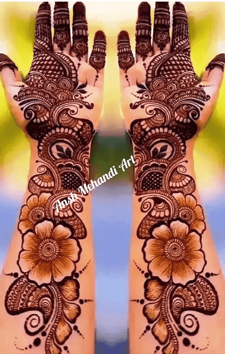 Stunning Adult Henna Design
