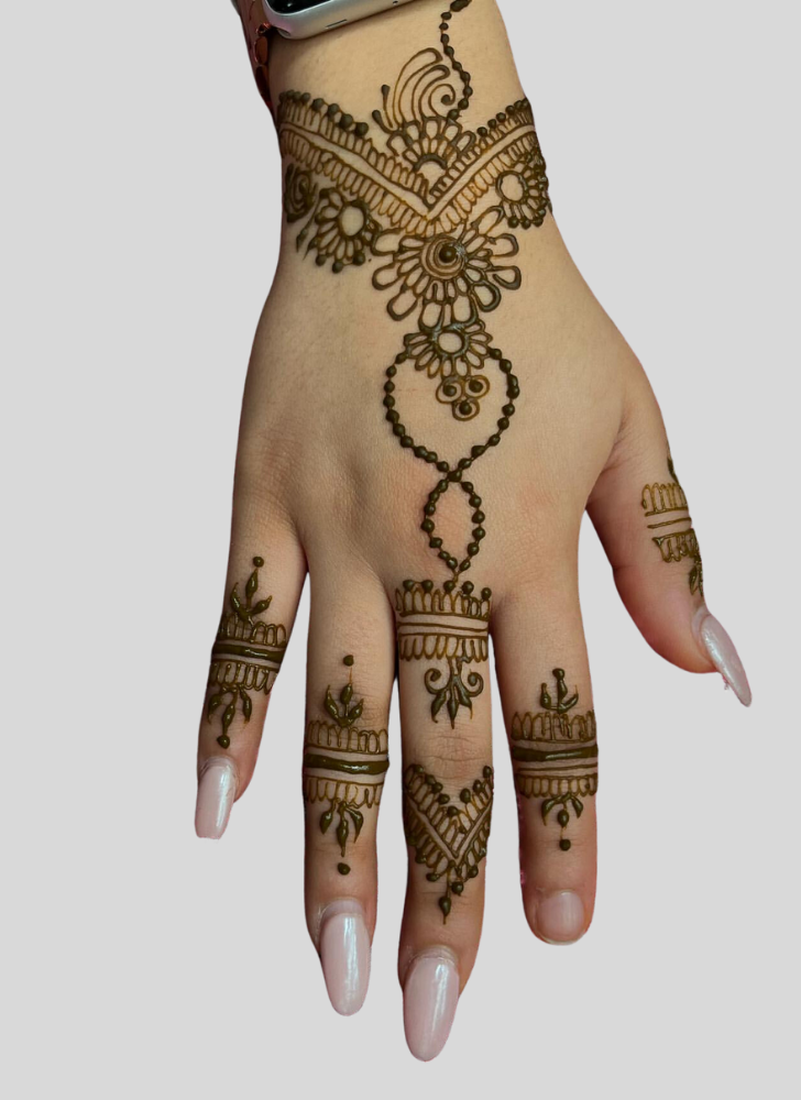 Delicate Afghanistan Henna Design