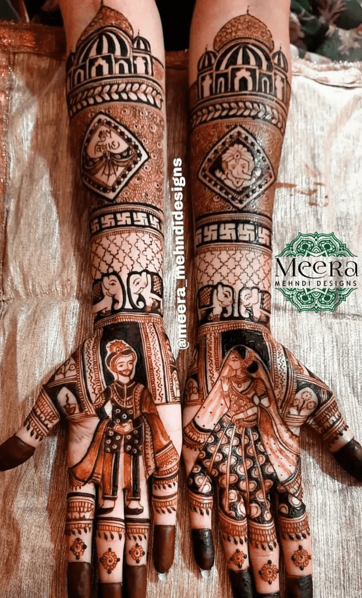 Shapely African Henna Design