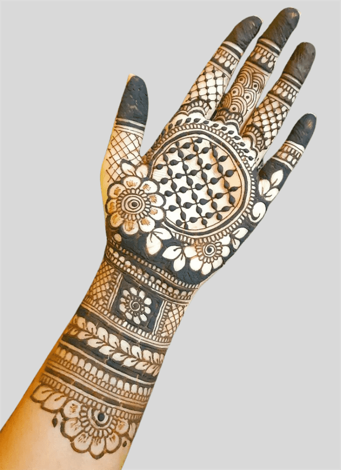 Comely Albania Henna Design