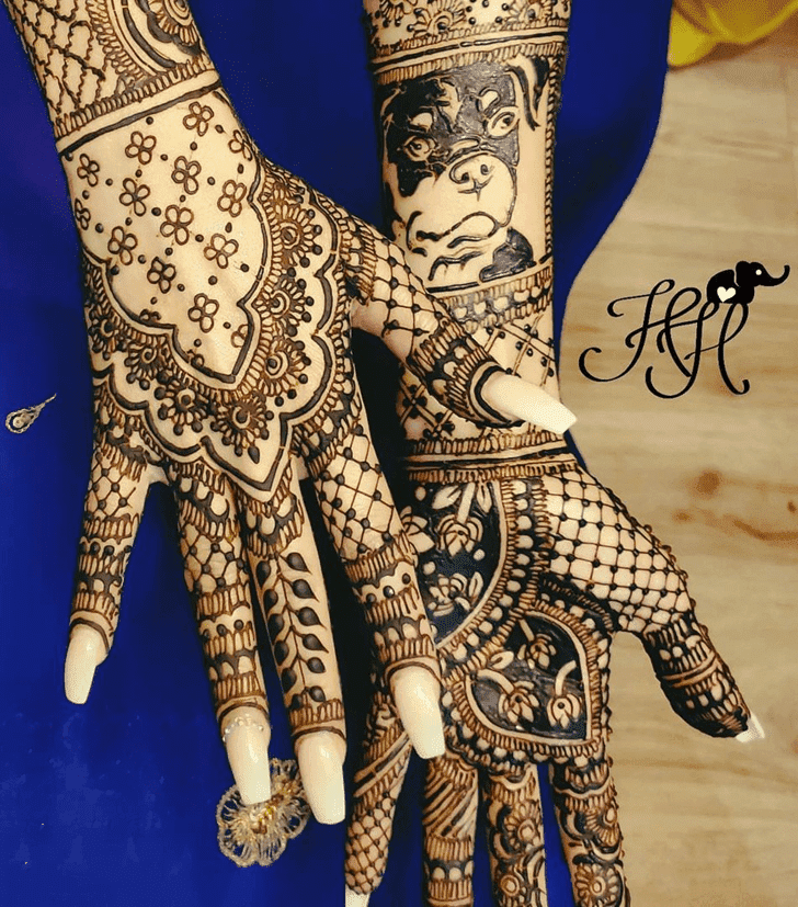 Comely Amalaki Ekadashi Henna Design