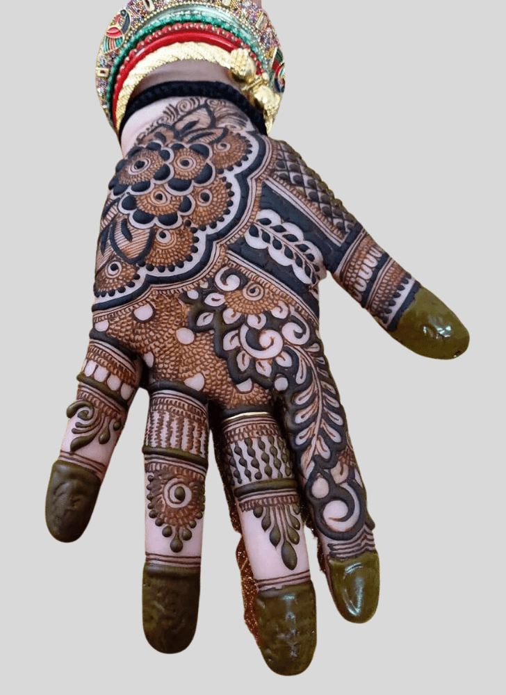 Appealing Amavasya Henna Design