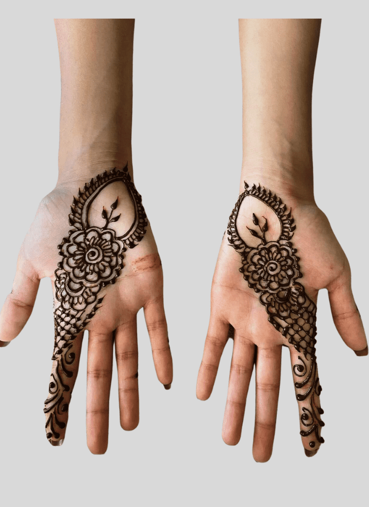 Classy Amavasya Henna Design
