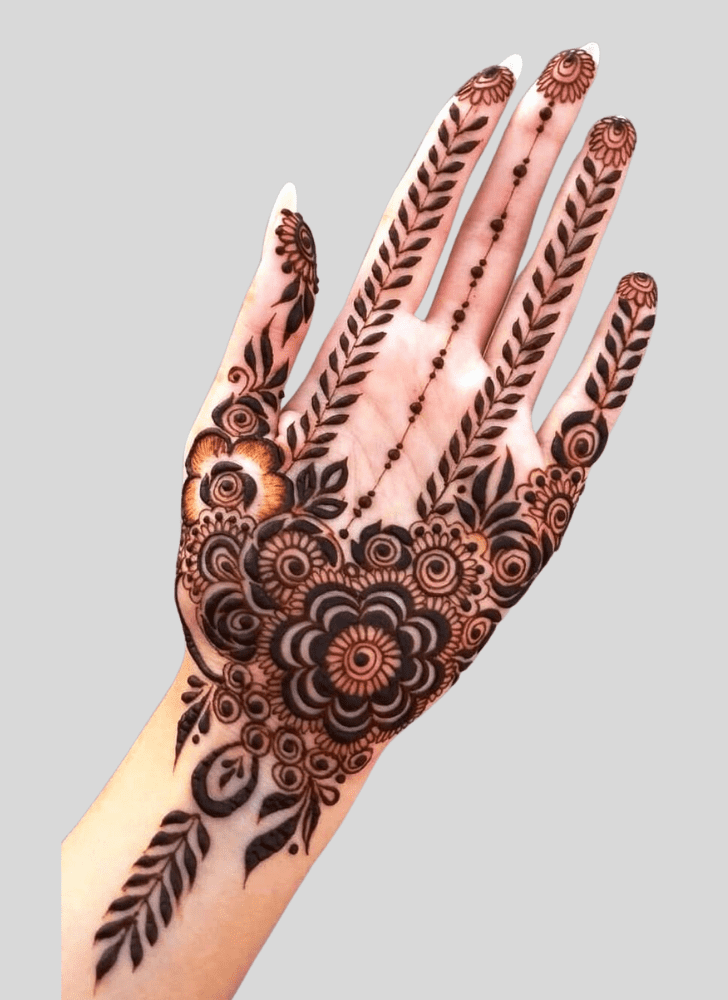 Dazzling Amavasya Henna Design