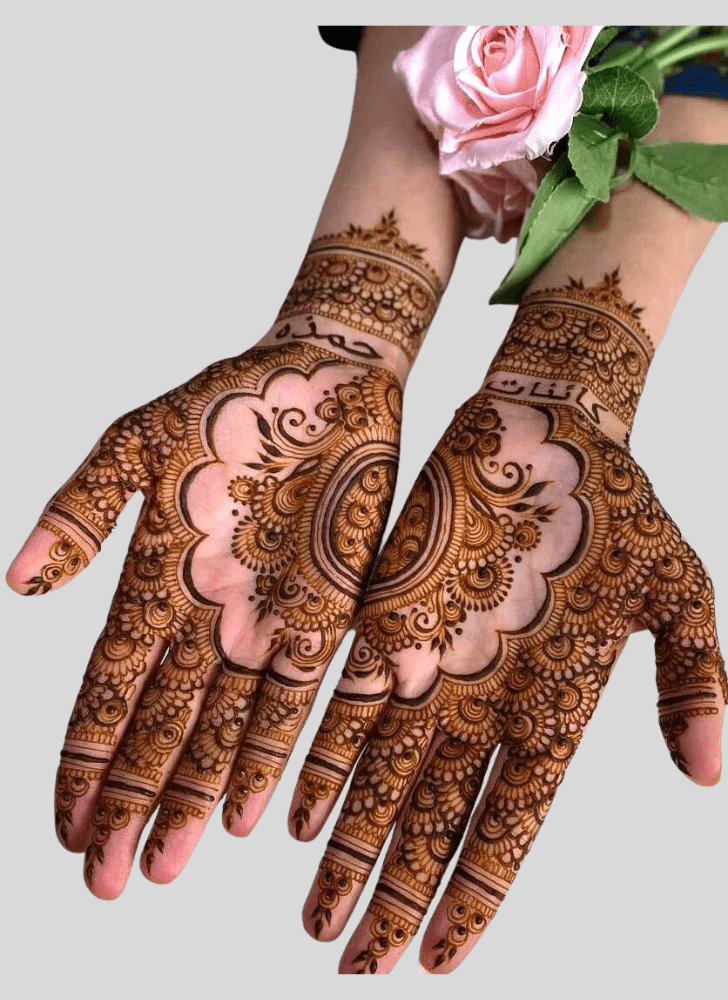 Delightful Amavasya Henna Design