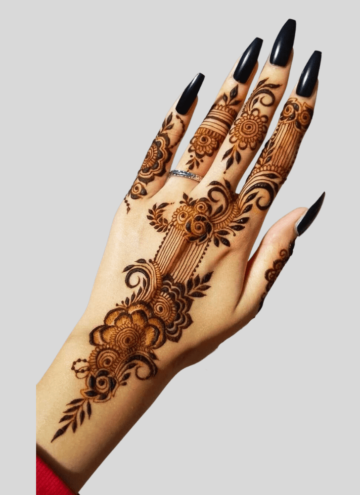 Fascinating Amavasya Henna Design