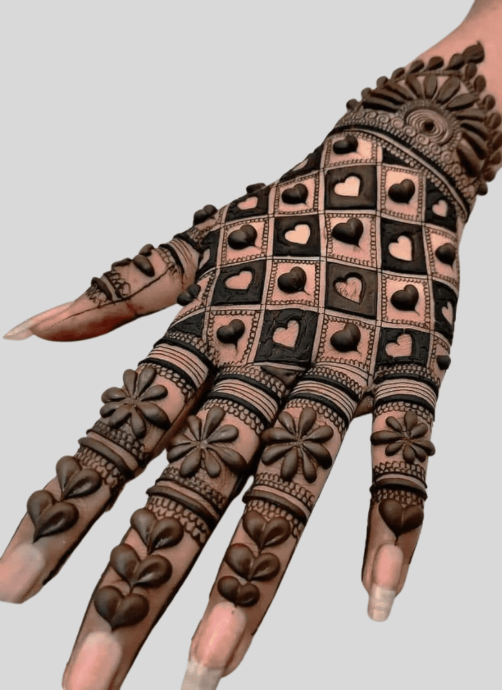 Good Looking Amavasya Henna Design