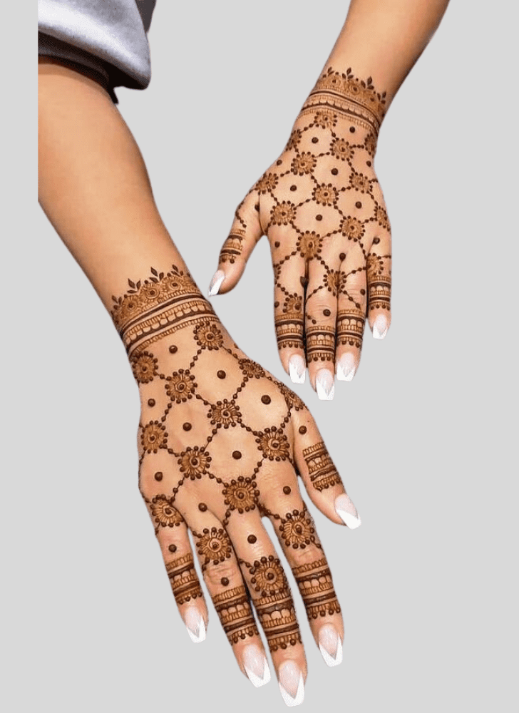 Graceful Amavasya Henna Design