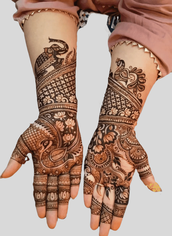 Pleasing Amavasya Henna Design