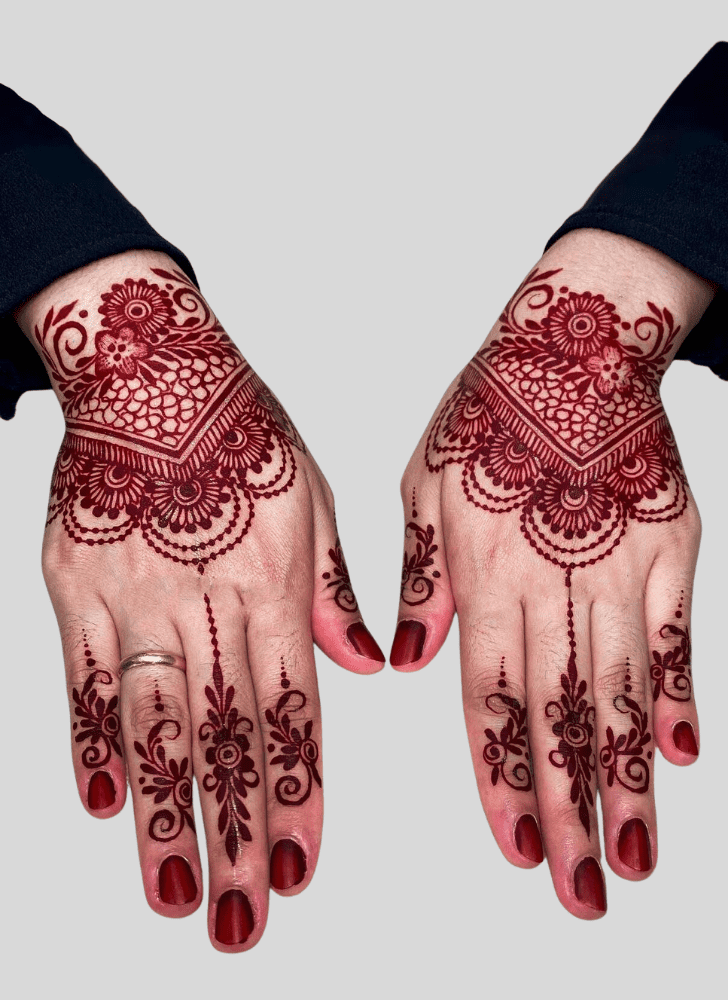 Pretty Amavasya Henna Design