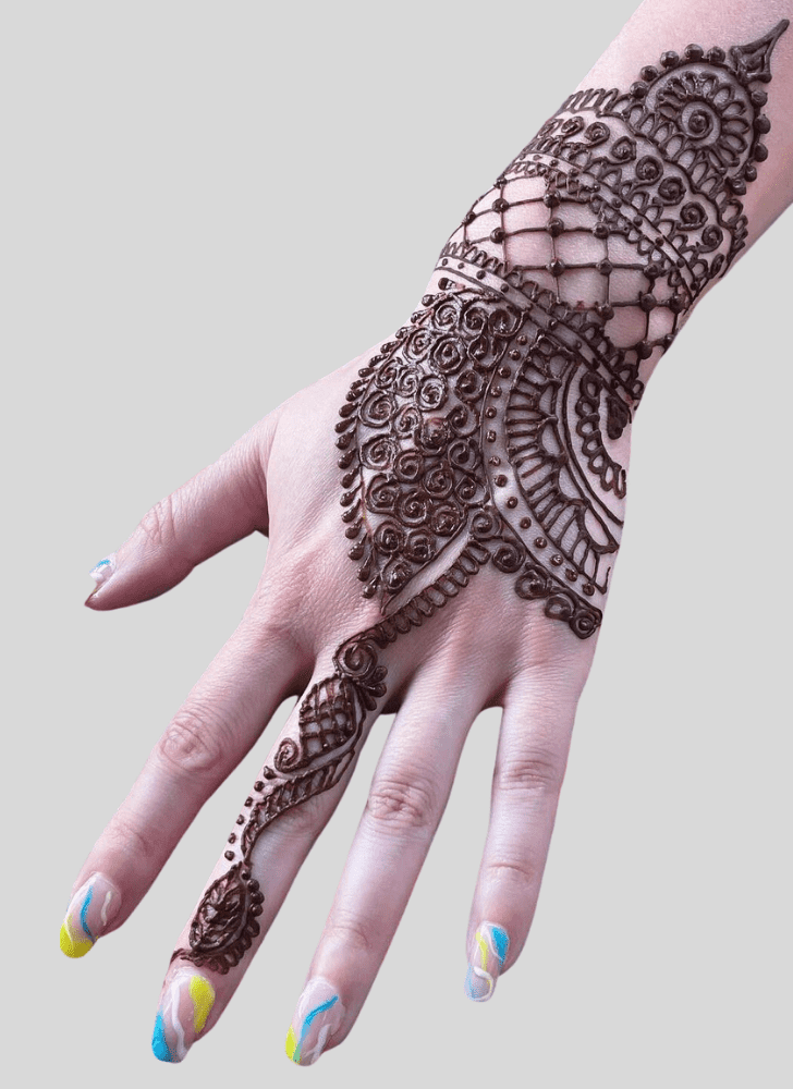Refined Amavasya Henna Design