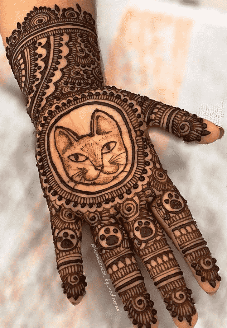 Beauteous Animal Henna Design
