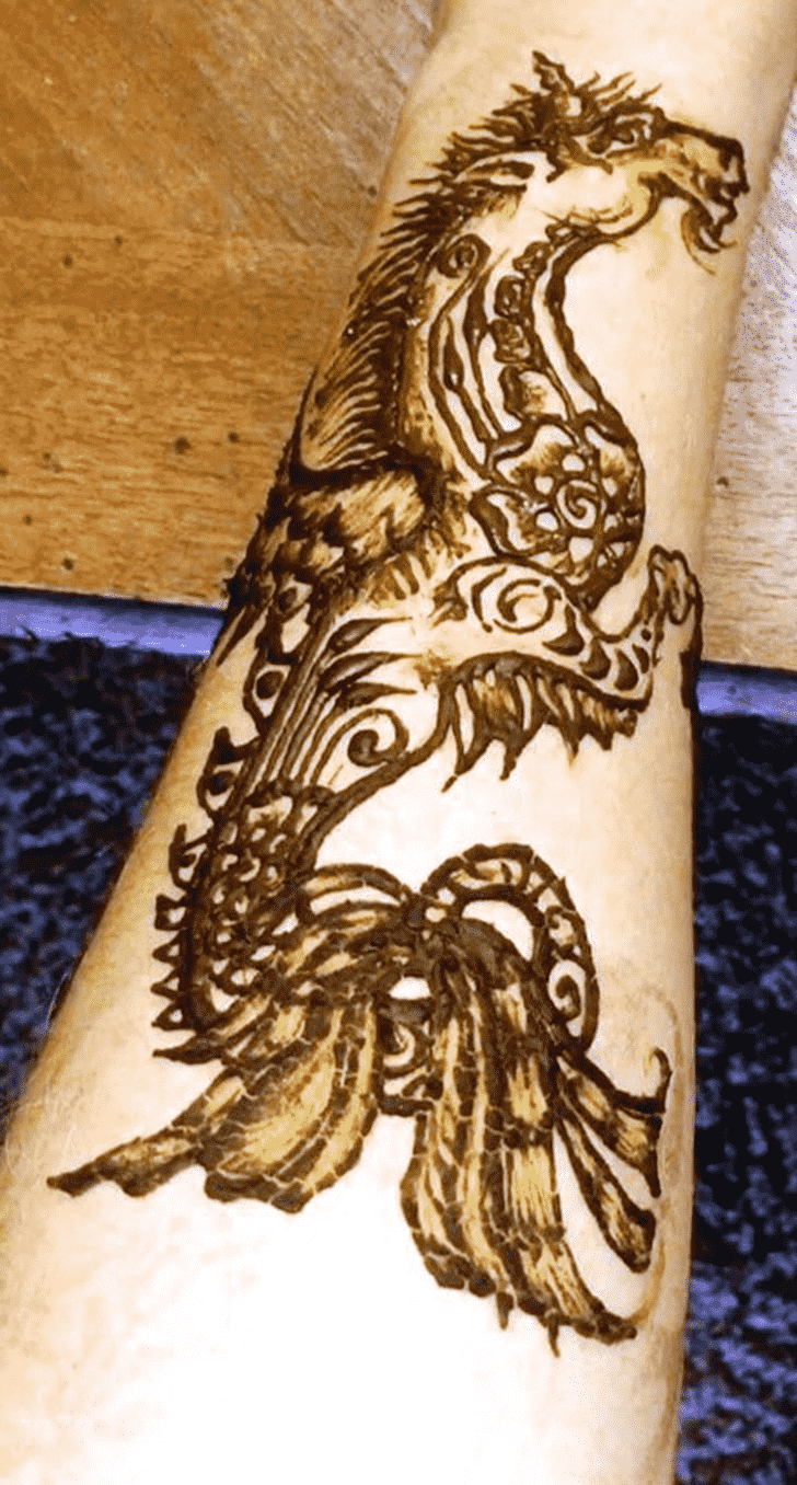 Delightful Animal Henna Design