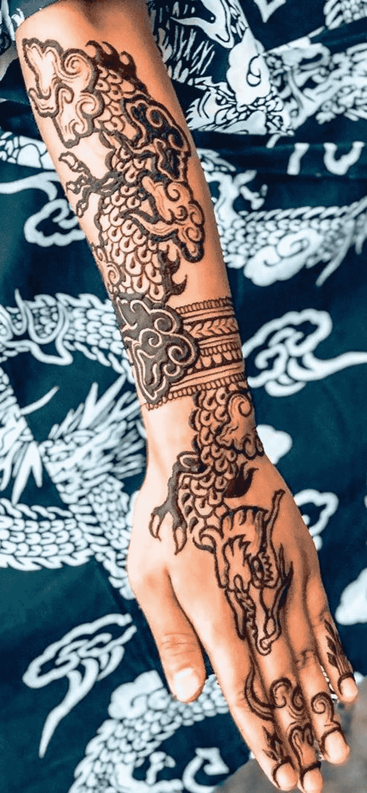 Fine Animal Henna Design