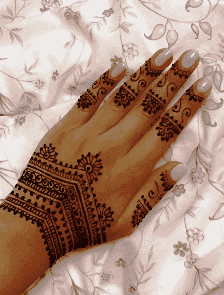 Dazzling Arab Henna Design