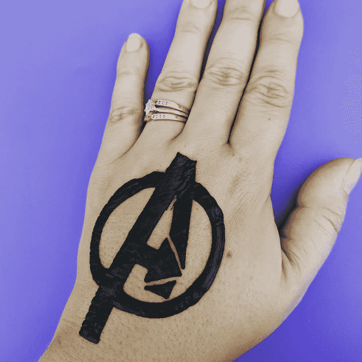 Delightful Avengers Henna Design