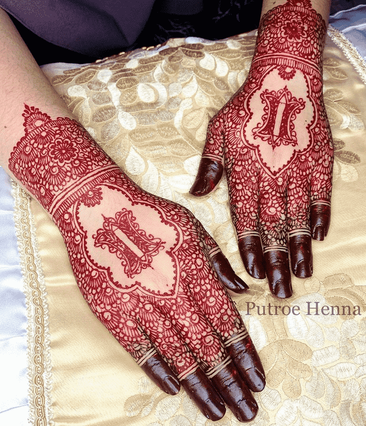 Refined Back Hand Henna Design