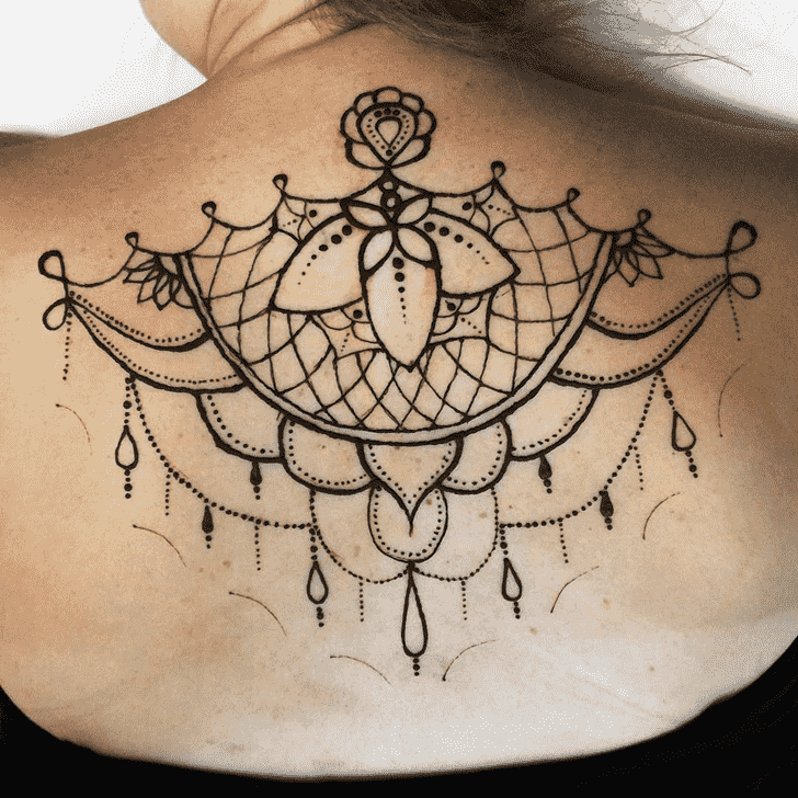 Back Henna design