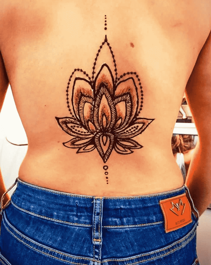 Back Henna design