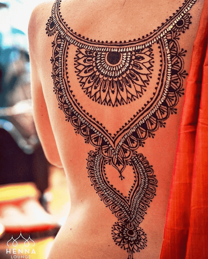 Excellent Back Henna design
