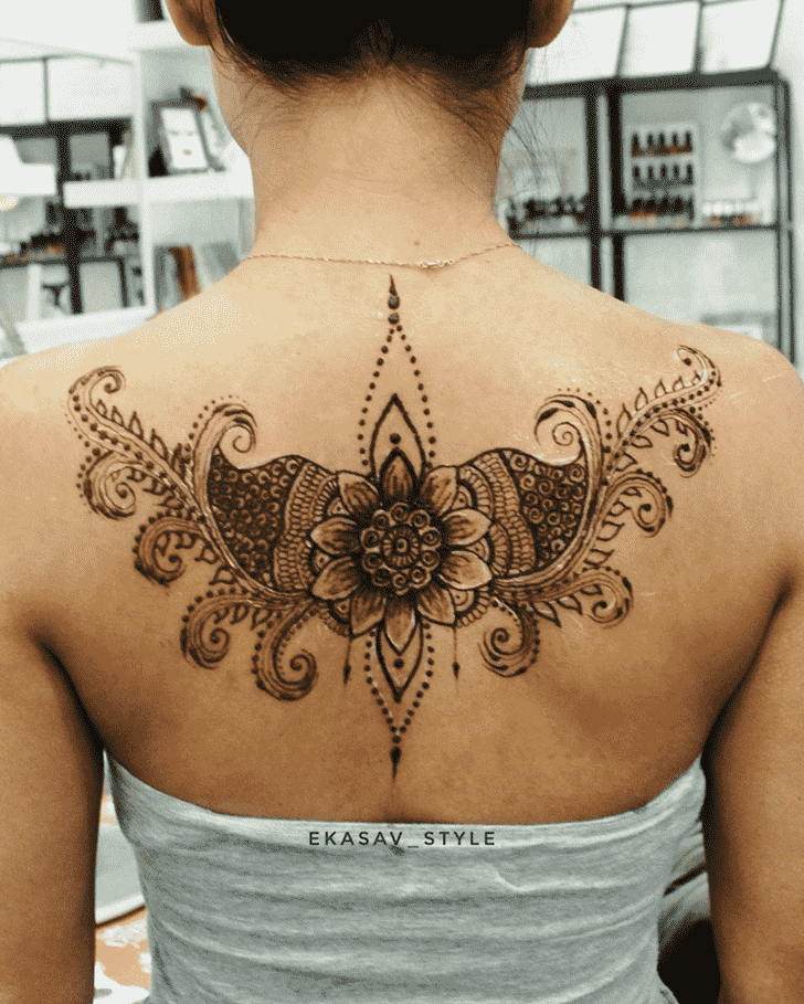 Magnetic Back Henna design