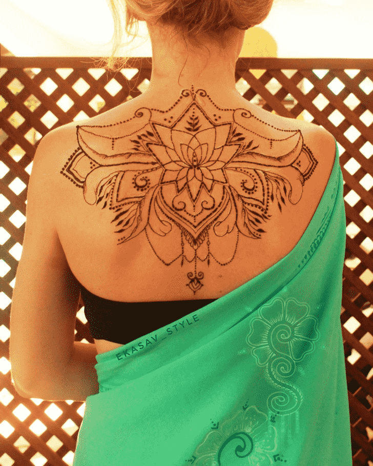 Magnificent Back Henna design