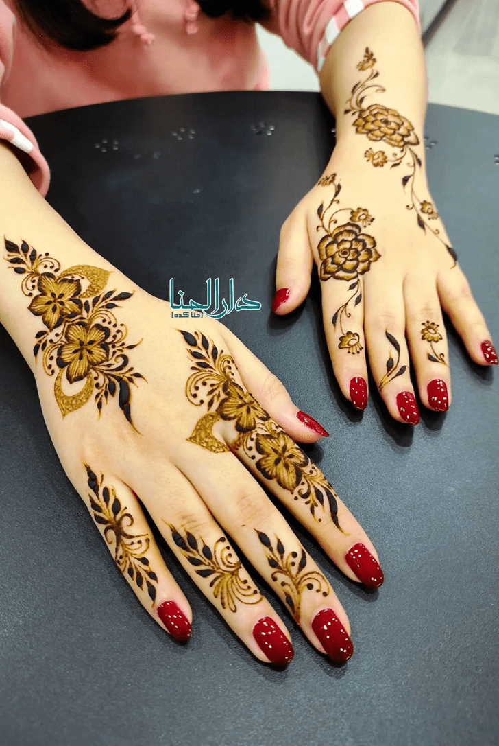 Elegant Bahawalpur Henna Design