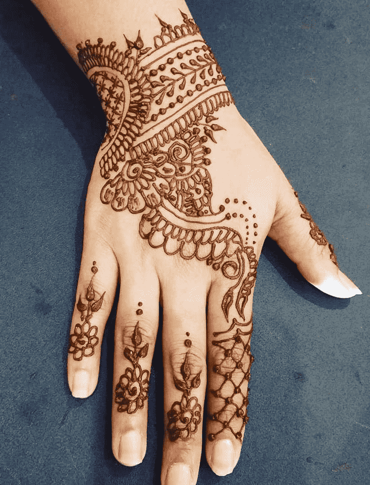 Slightly Banarsi Henna Design