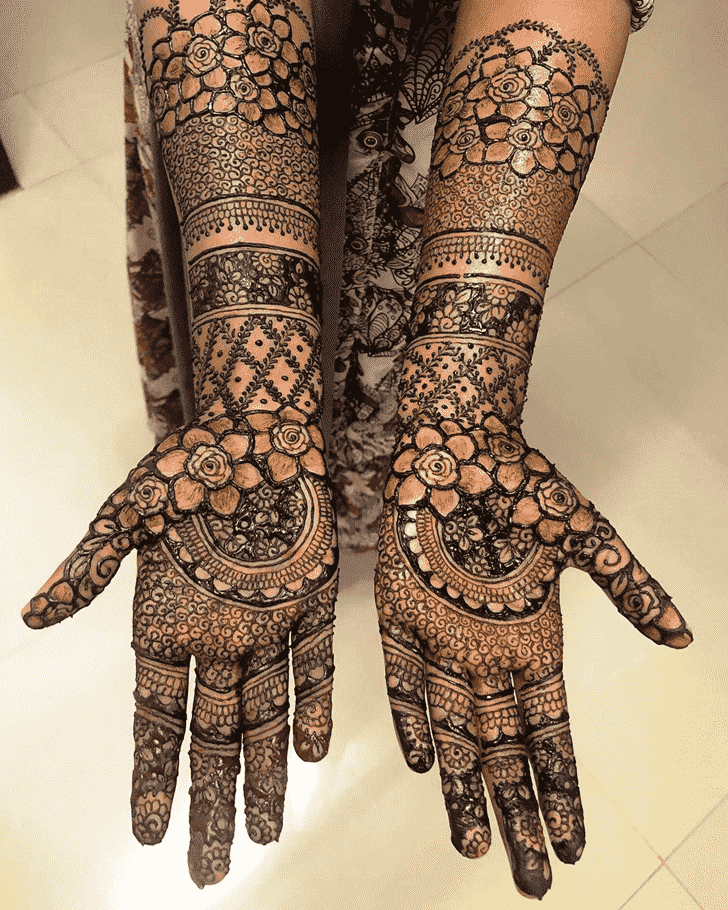 Delicate Bangalore Henna Design