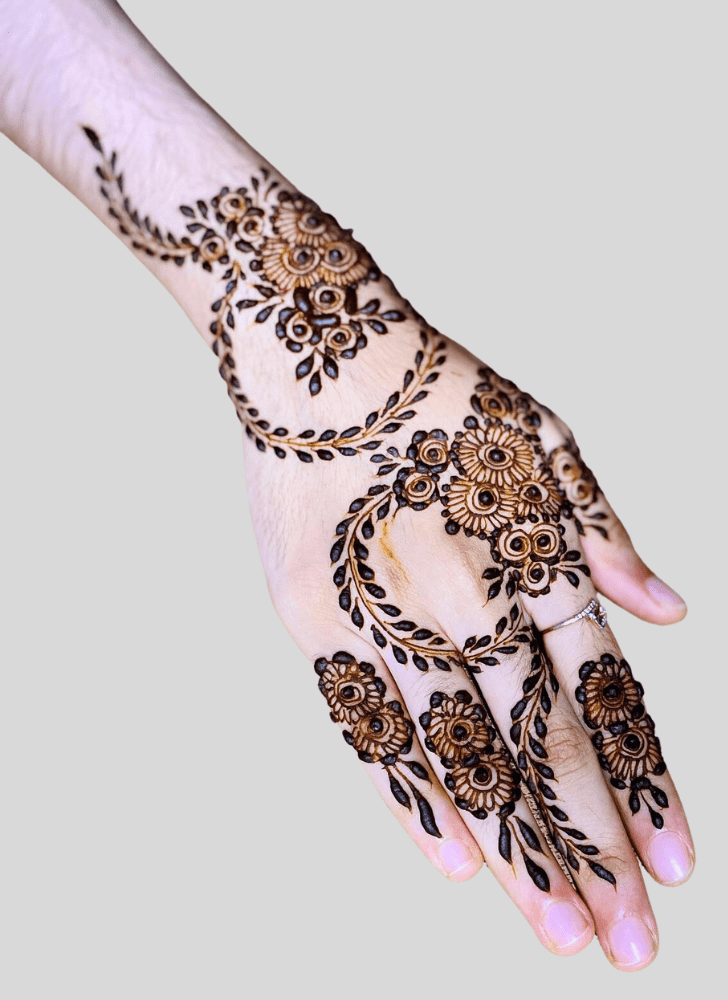 Appealing Basant Panchami Henna Design