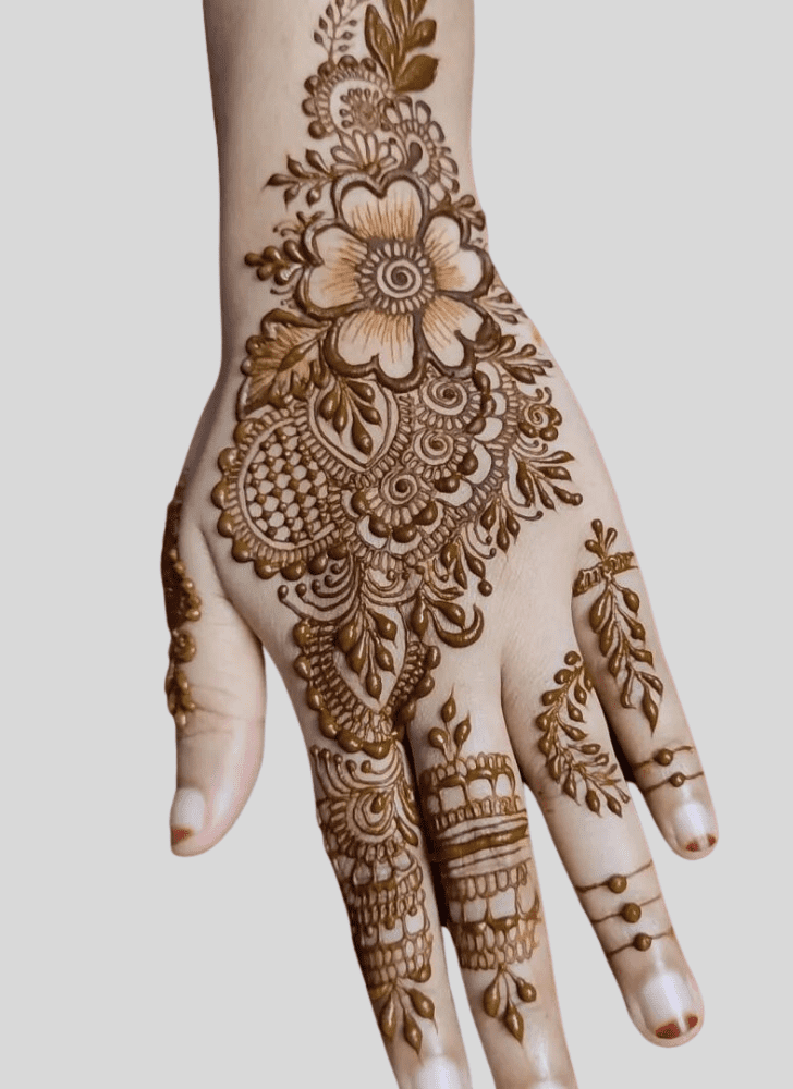 Beauteous Basant Panchami Henna Design