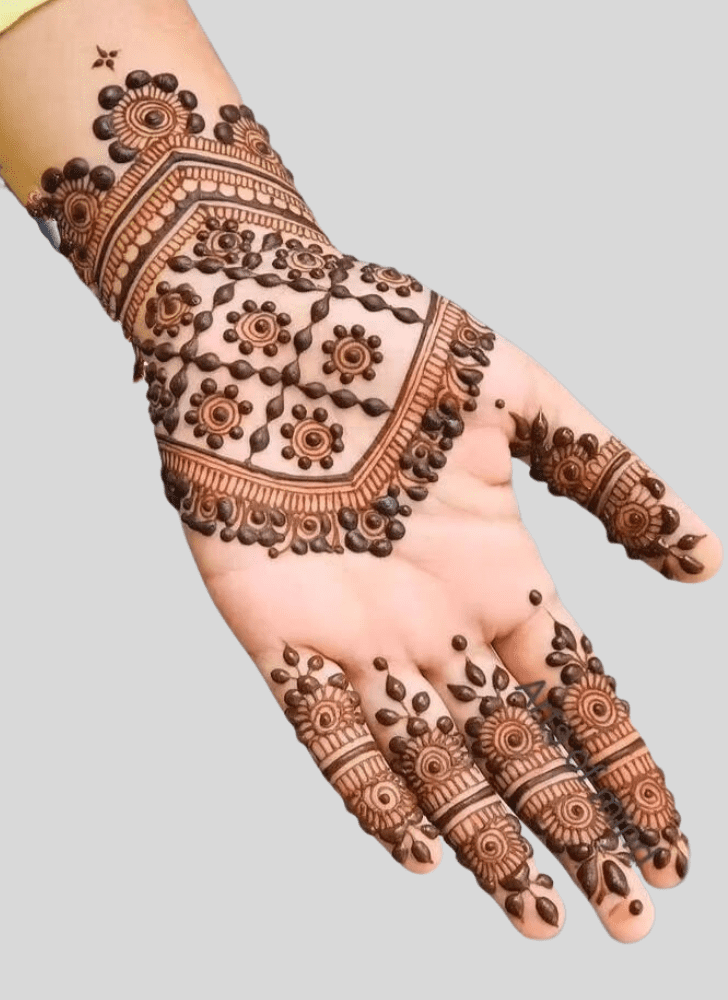 Classy Basant Panchami Henna Design