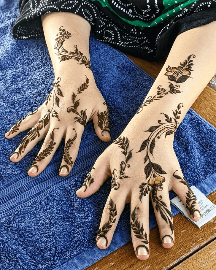 Appealing Beautiful Easy Henna Design