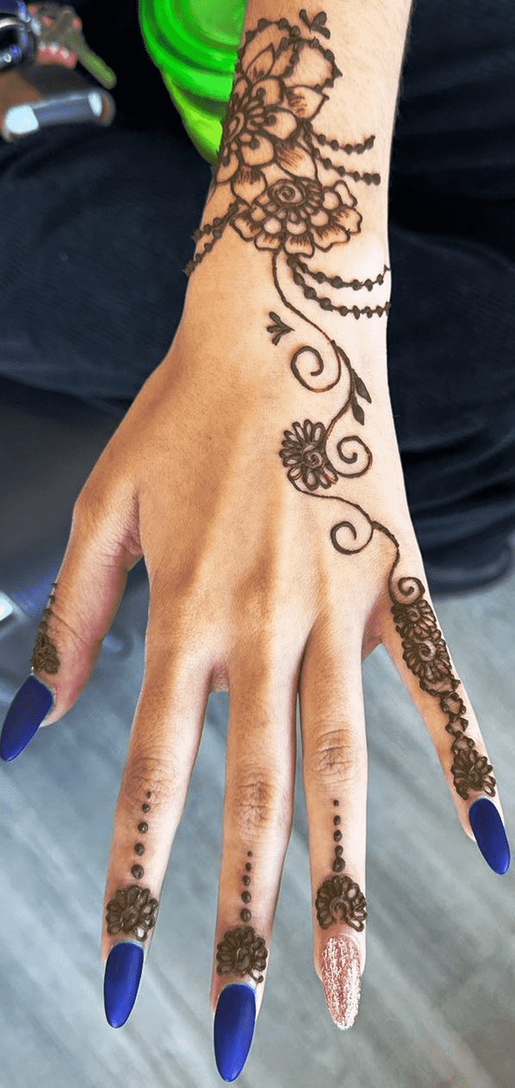 Beauteous Beautiful Easy Henna Design