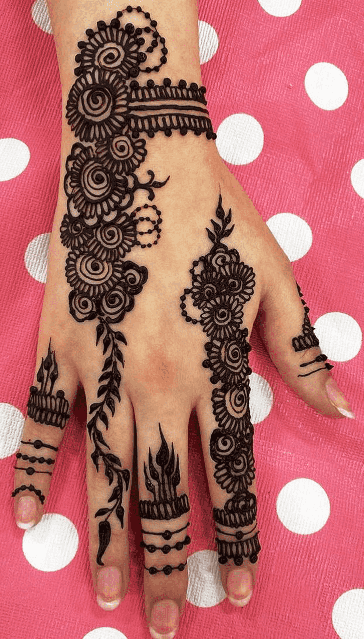 Comely Beautiful Easy Henna Design