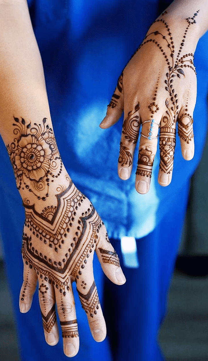 Delightful Beautiful Easy Henna Design