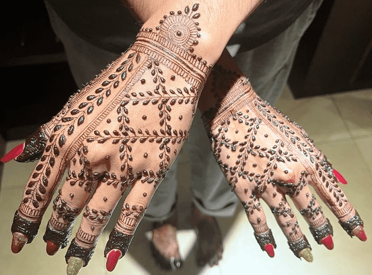 Arm Beautiful Easy Henna Design