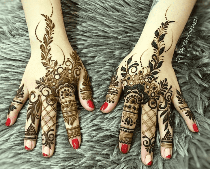 Elegant Beautiful Easy Henna Design