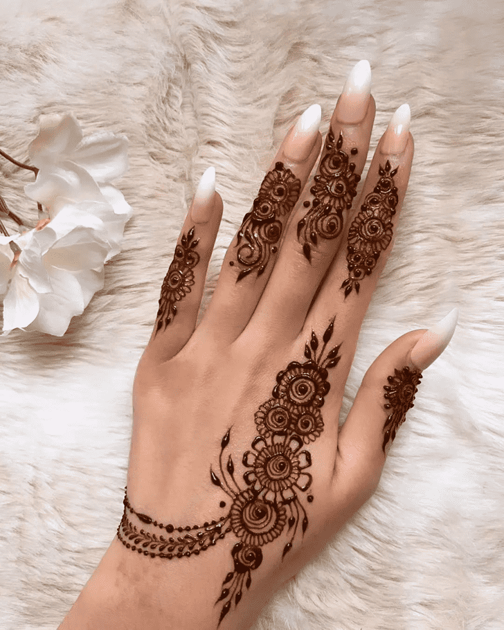 Fascinating Beautiful Easy Henna Design