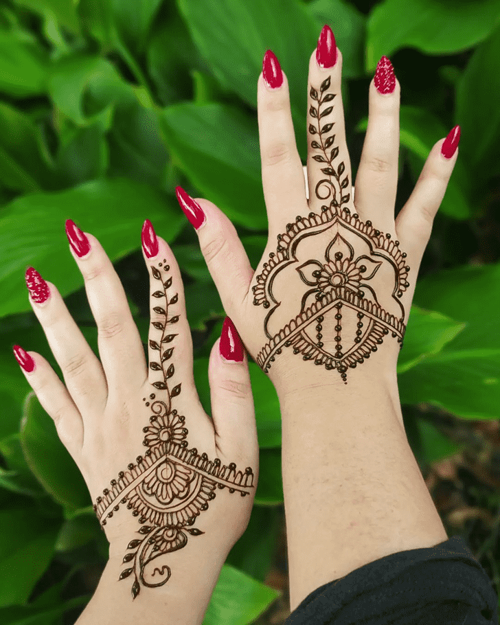 Good Looking Beautiful Easy Henna Design