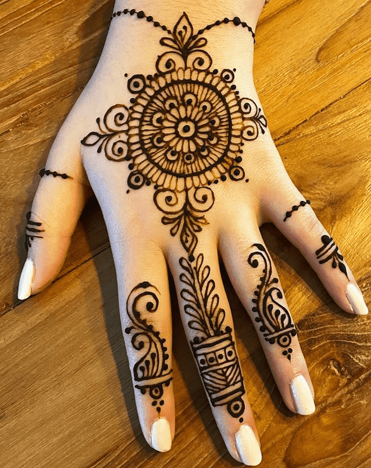 Magnificent Beautiful Easy Henna Design