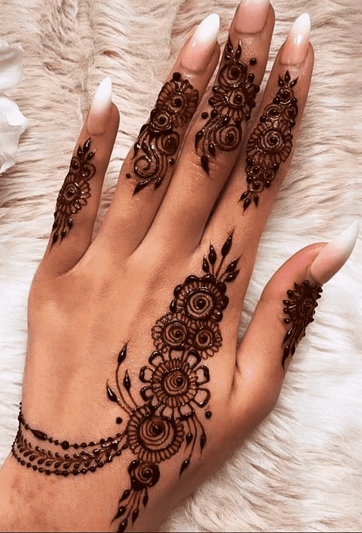Nice Beautiful Easy Henna Design