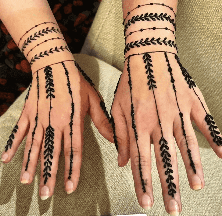 Refined Beautiful Easy Henna Design