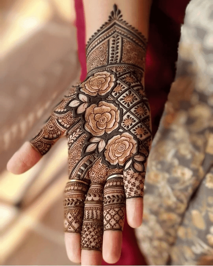 Fair Bengali Henna Design