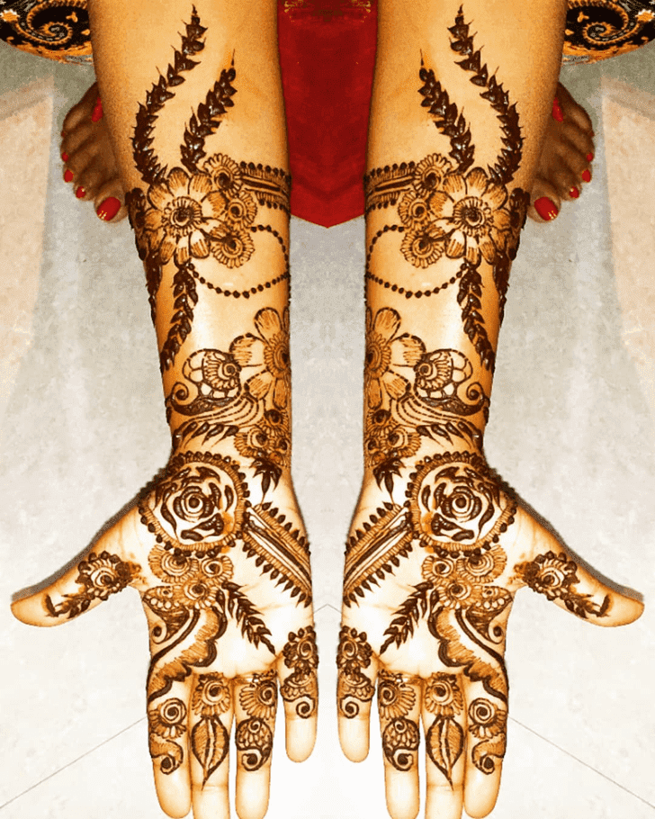 Handsome Bengali Henna Design