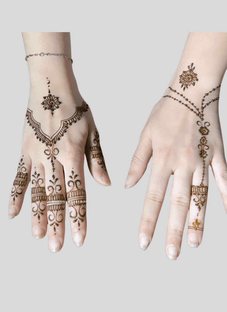 Pleasing Bengaluru Henna Design