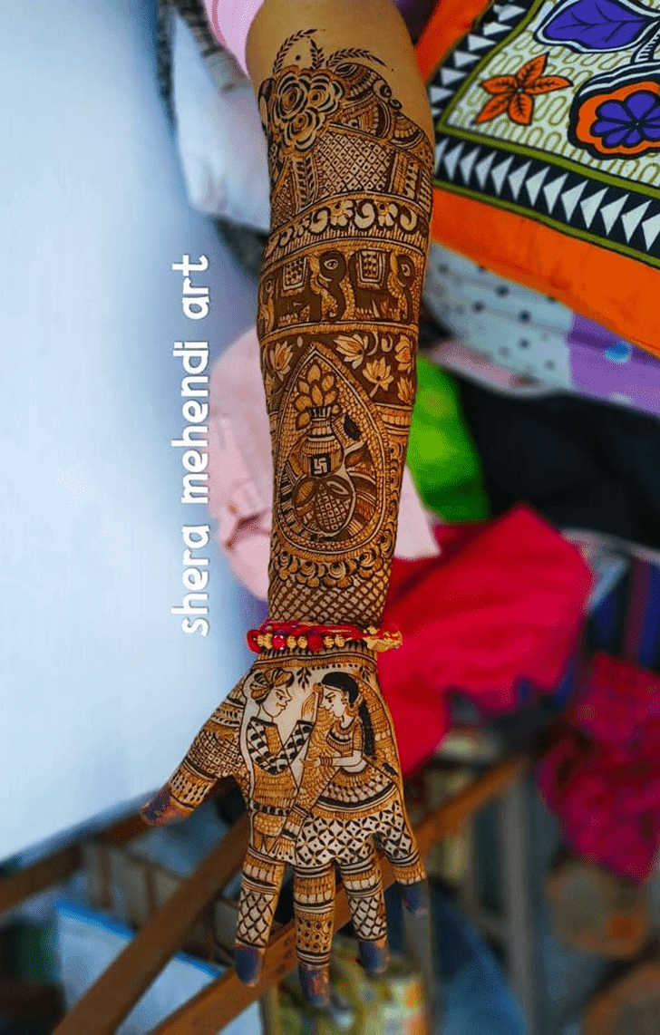 Fair Bhai Dooj Henna Design