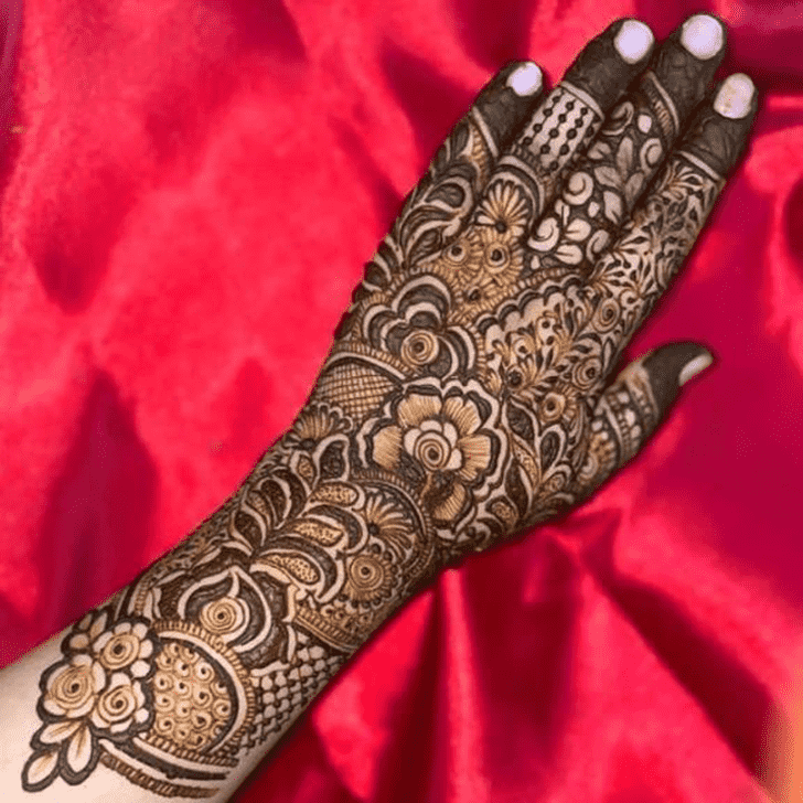 Nice Bhai Dooj Special Henna Design