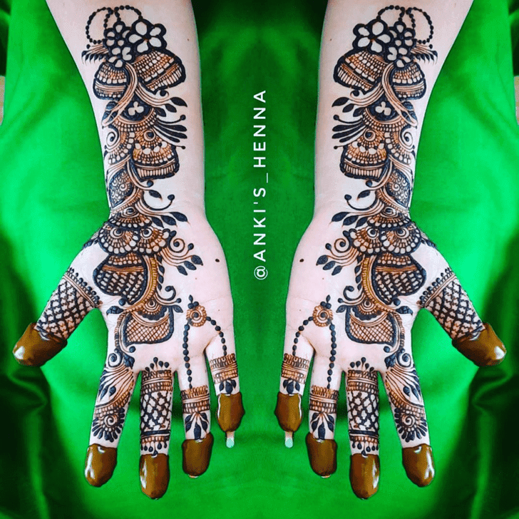 Arm Bharatpur Henna Design