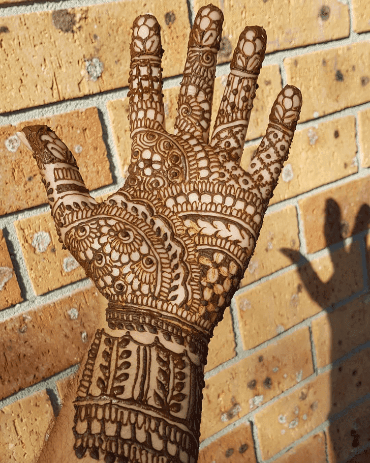 Delicate Bharatpur Henna Design
